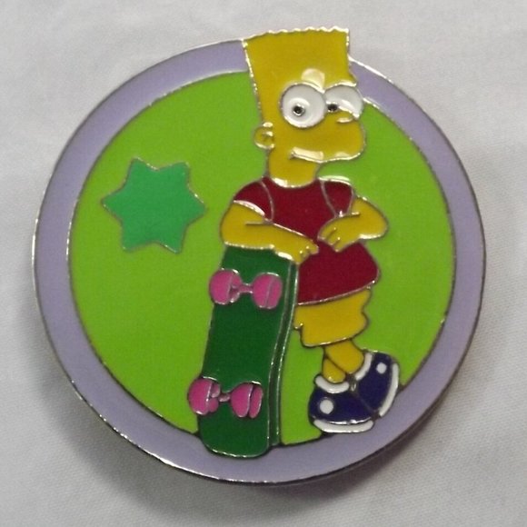Vintage Bart Simpson Novelty Belt Buckle - Picture 8 of 9